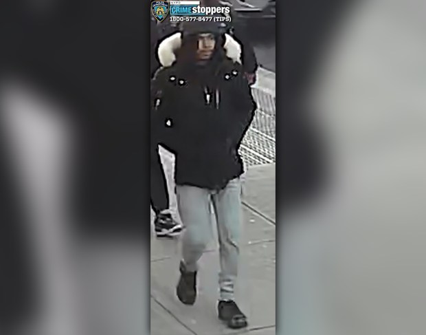 NYPD detectives are searching for a man (pictured) who allegedly opened fire on a group of rivals during a brazen daylight shooting, but only hit innocent bystander Francisca Nunez. (NYPD)