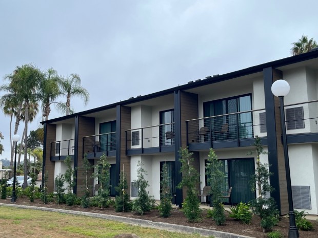 The exterior of the new Guesthouse Hotel at La Valle.(Karen Billing)