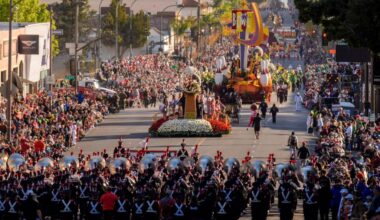 Rain could be an unwelcome entry at the Rose Parade