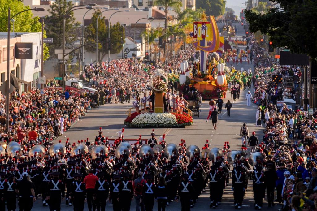 Rain could be an unwelcome entry at the Rose Parade
