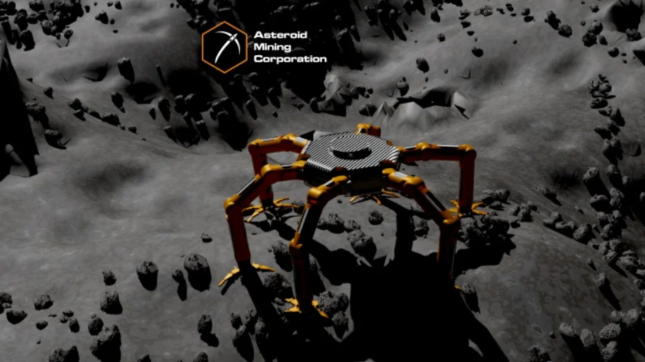 Artist's rendering of an asteroid mining robot. Credit: Asteroid Mining Corporation