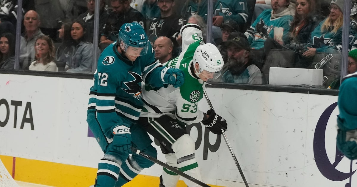Wyatt Johnston and Roope Hintz goals help lift Stars over San Jose Sharks