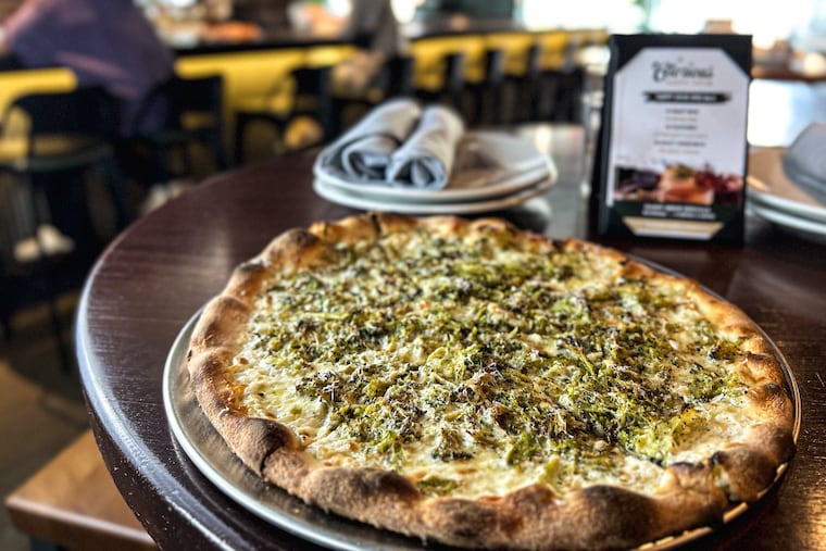 Brock party pizza at Gloria Sports & Spirits, 1500 Main St., Warrington, on Oct. 20, 2025.