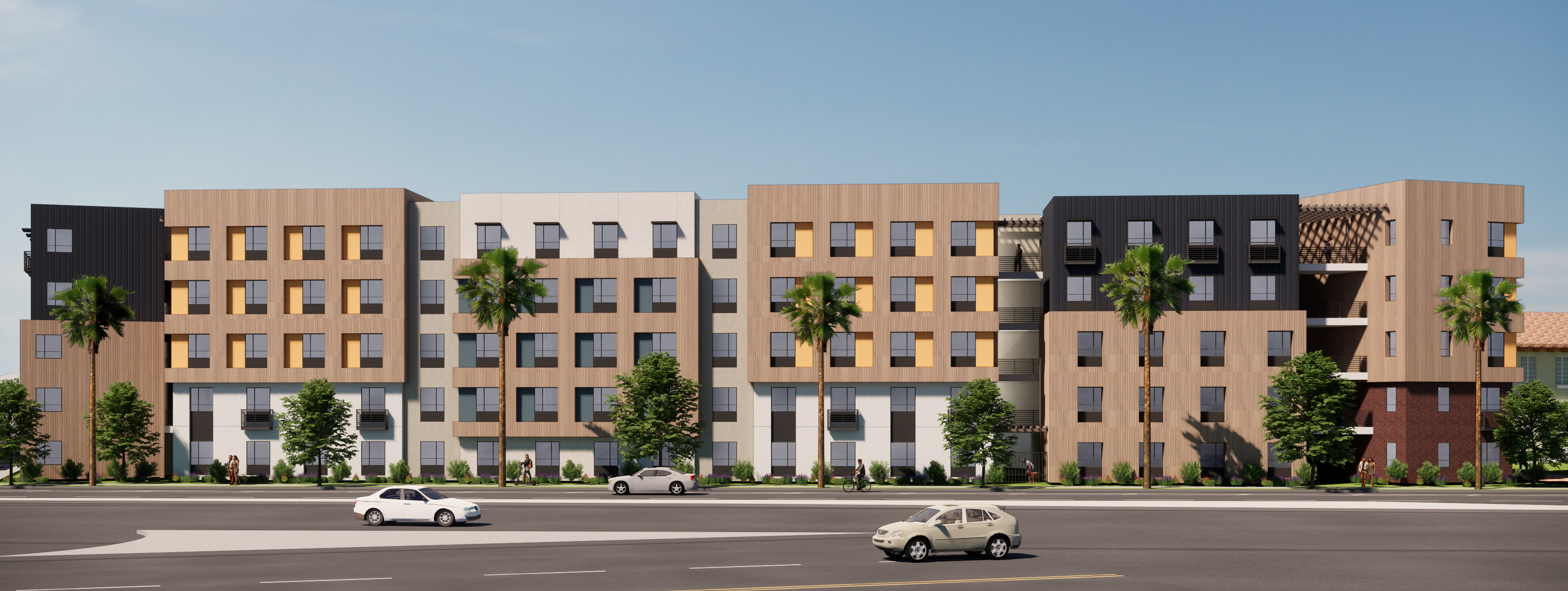 A rendering of a stretch of Normal Street within a...