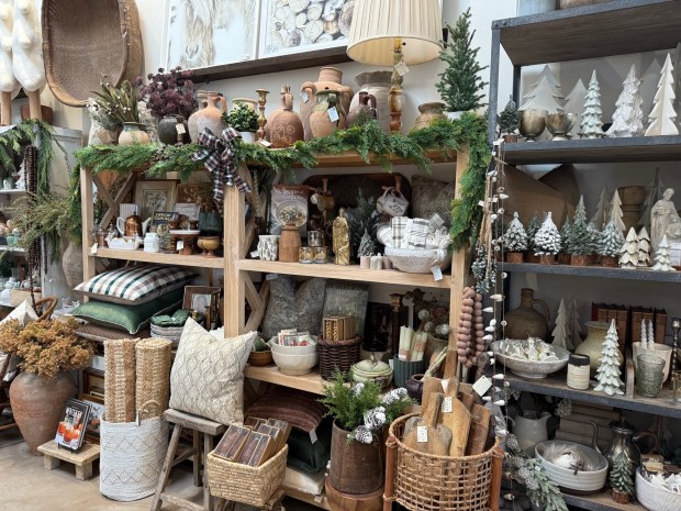 TaDah Home Decor at 143 S. Cedros Ave, Suite D in Solana Beach is packed with unique accessories for the home, from lamps and pottery to blankets and throw pillows. (Michael James Rocha / The San Diego Union-Tribune)