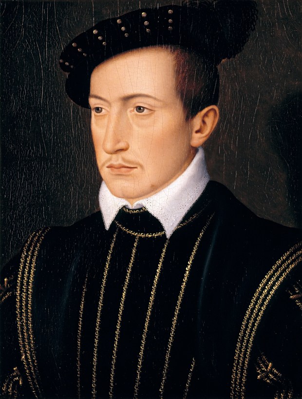"Guy XVII, Comte de Laval" (ca. 1540, oil on oak panel) by François Clouet (Putnam Foundation, Timken Museum of Art)
