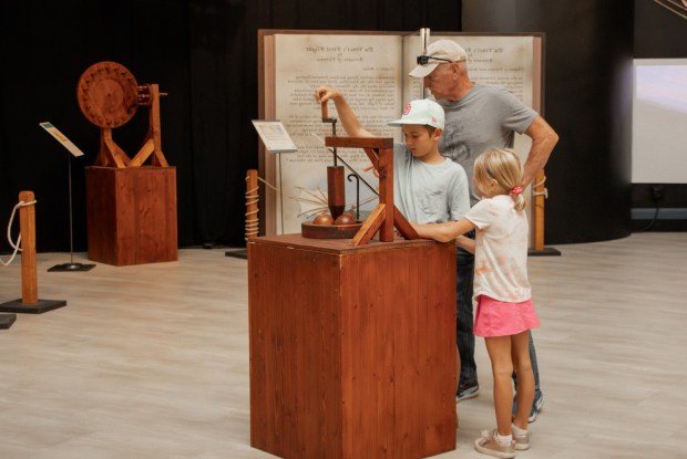 "Da Vinci's First Flight," designed and presented by the Artisans of Florence, is on view at the San Diego Air and Space Museum through Jan. 4, 2026. (San Diego Air and Space Museum)