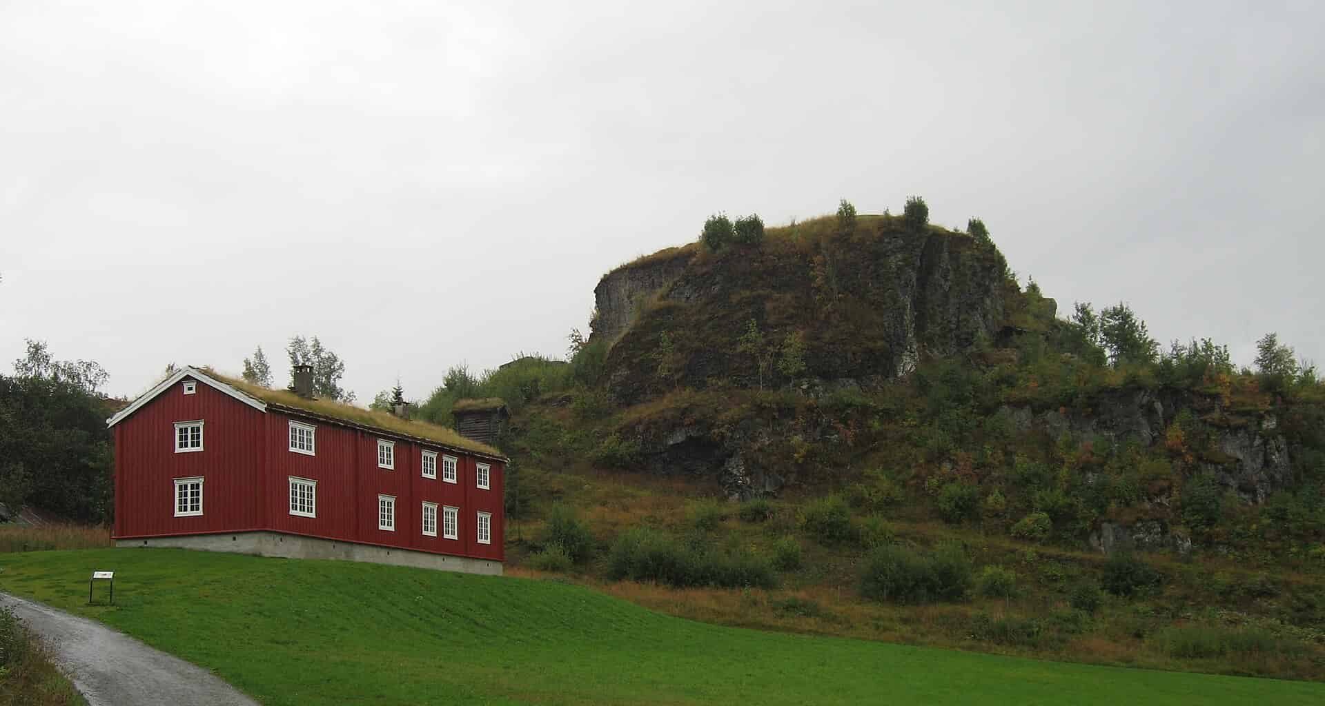View of the former castle hill today where well man was found