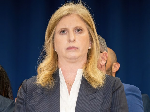 NYPD Commissioner Jessica Tisch is pictured in Brooklyn on Thursday, Oct. 23, 2025. (Theodore Parisienne / New York Daily News)