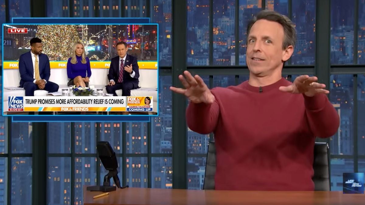 Seth Meyers Scolds Fox News for Yelling at Voters to Be Nice to Trump
