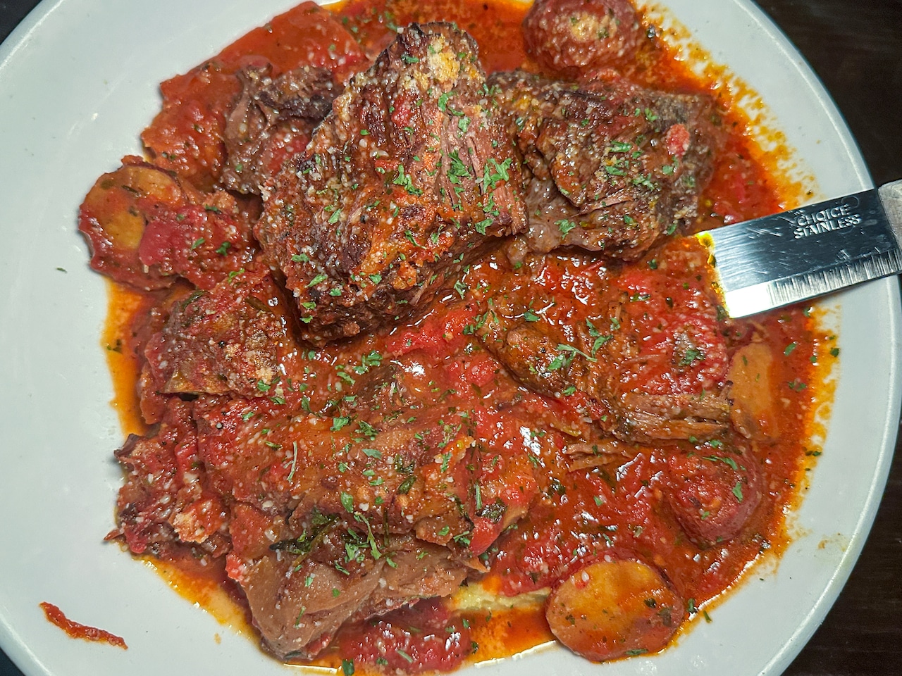 Dinner at Avicolli's Coal Fire, Fayetteville, N.Y.