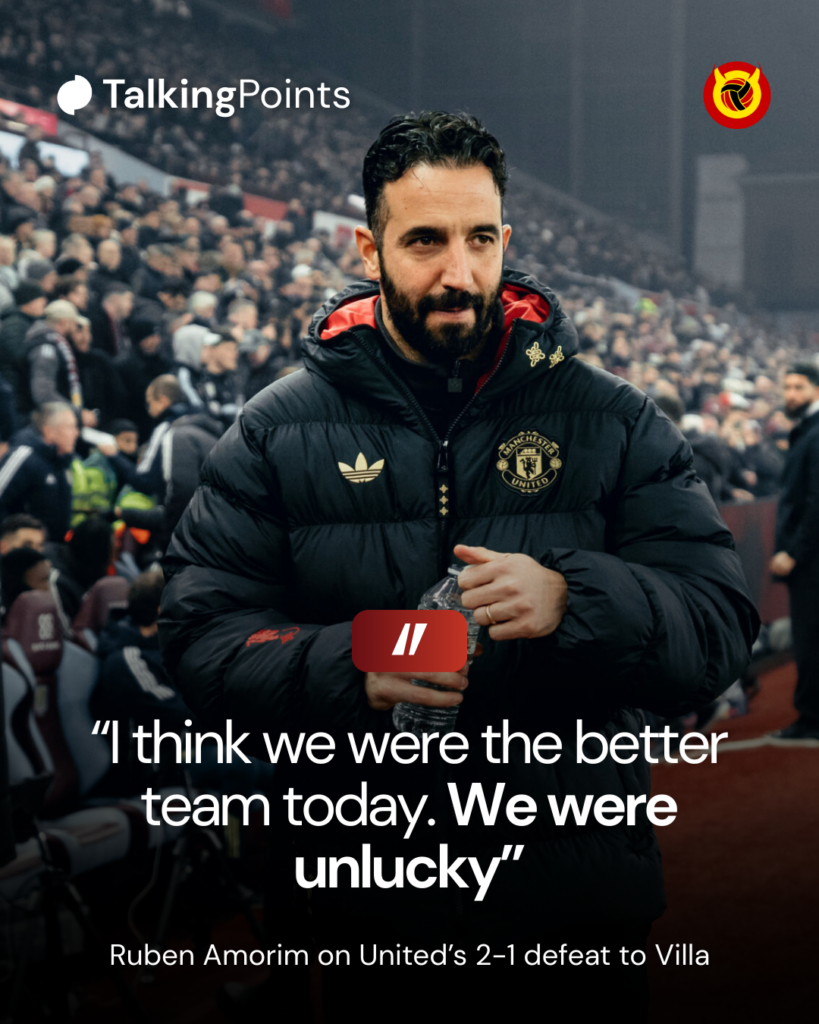 Amorim after Villa graphic