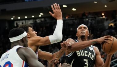 Big night from bench players helps 76ers beat Bucks 116-101