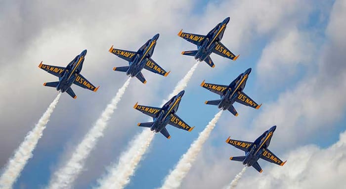 Blue Angels visit NAS Jacksonville to share details about next year’s air show