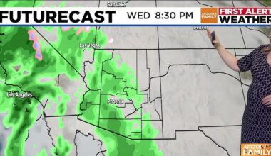 Breezy conditions ahead with rain chances for New Year in Phoenix