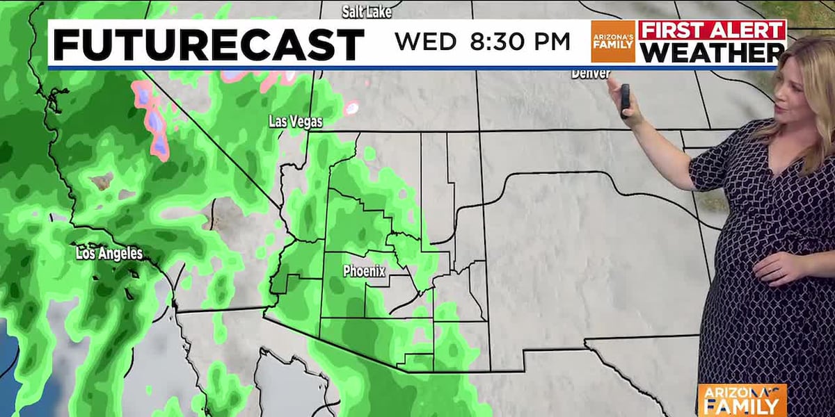 Breezy conditions ahead with rain chances for New Year in Phoenix