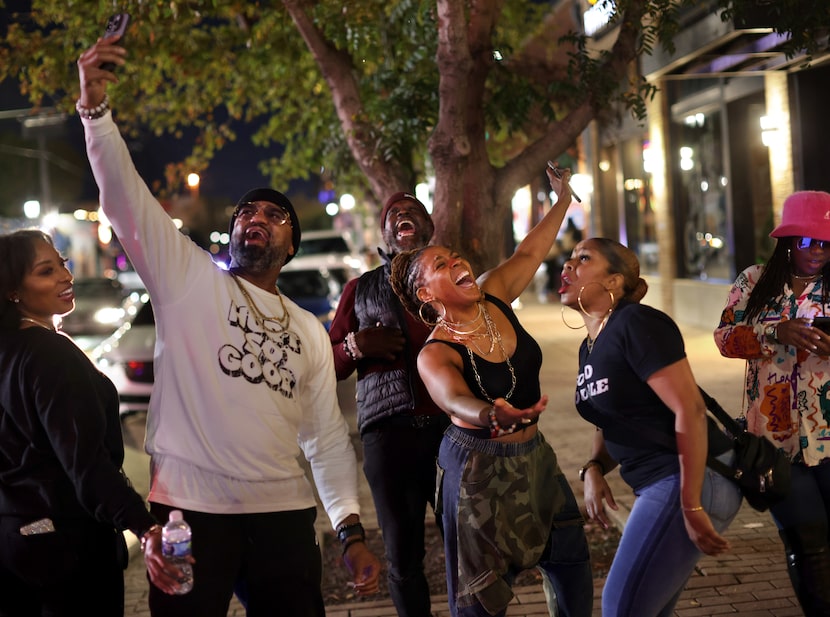 Revelers sang and danced during the Deep Ellum Block Party on Nov. 22.