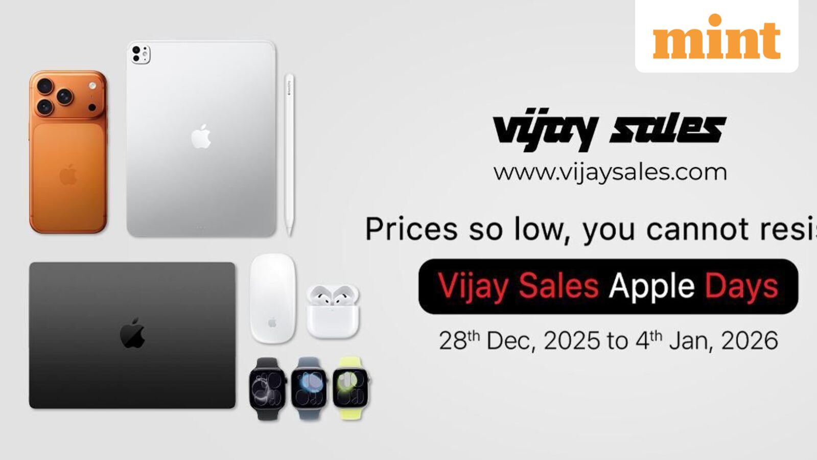 Apple products are getting a big discount during the ongoing Vijay Sales Apple Days