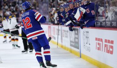 Bruins prospect Will Zellers scored two goals for the United States in their World Junior Championship win over Germany on Friday.