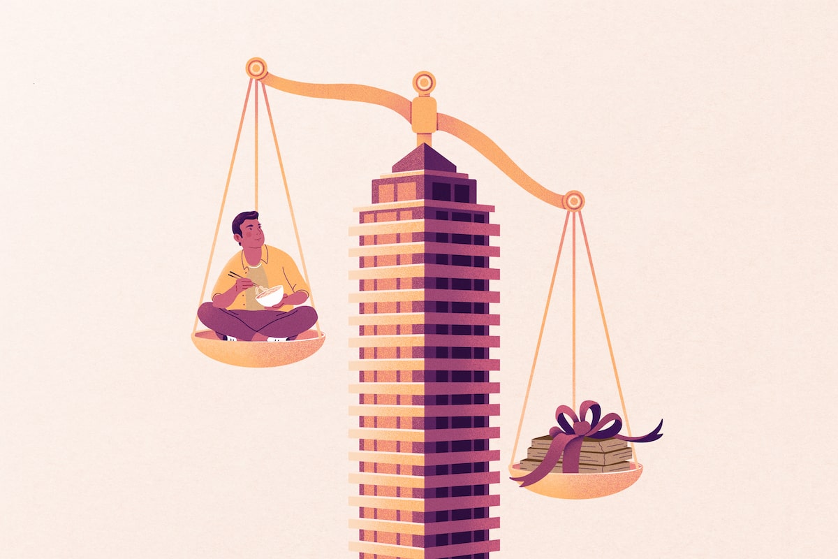 Extreme saving and an inheritance helped Jake, 35, buy a mortgage-free $415,000 Burlington condo