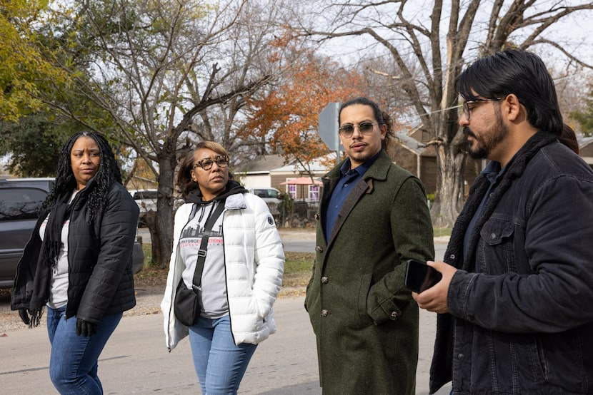 From left, Workforce Solutions Greater Dallas’ Conika Collins and Demetria Robinson, C2...