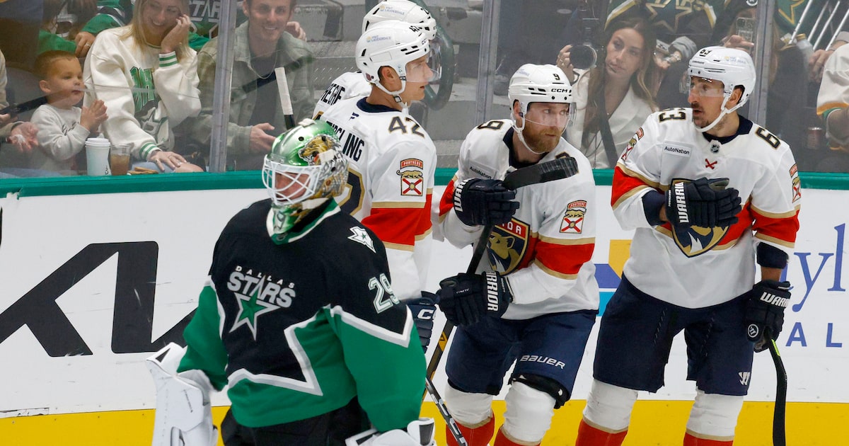Stars outplayed by Stanley Cup champion Panthers, suffer first shutout of season