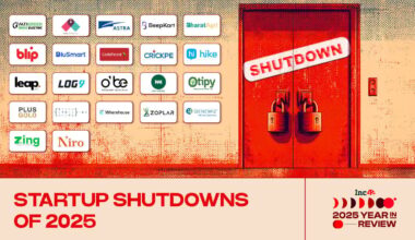 25 Indian Startups That Shut Down In 2025