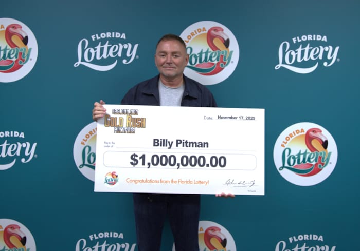 Jacksonville man wins $1 million prize from scratch-off