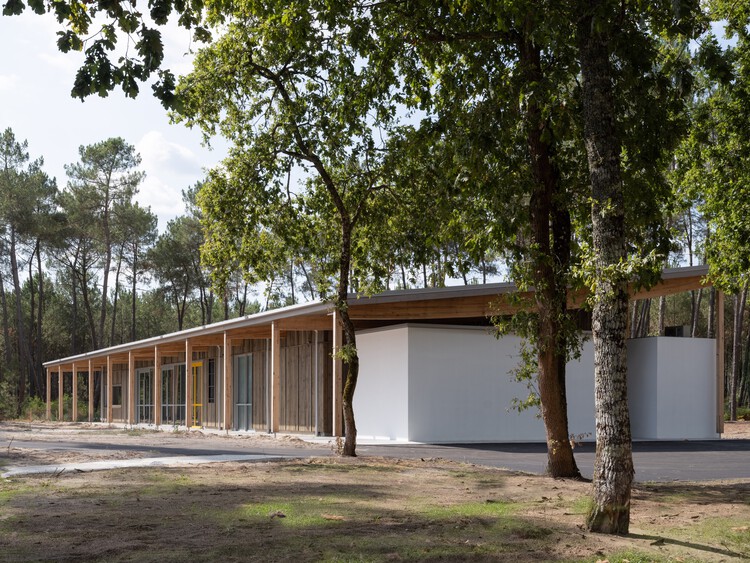 La Pinede Elementary School and Multi-Purpose Hall / ZW/A zweyacker & associés - Exterior Photography, Wood