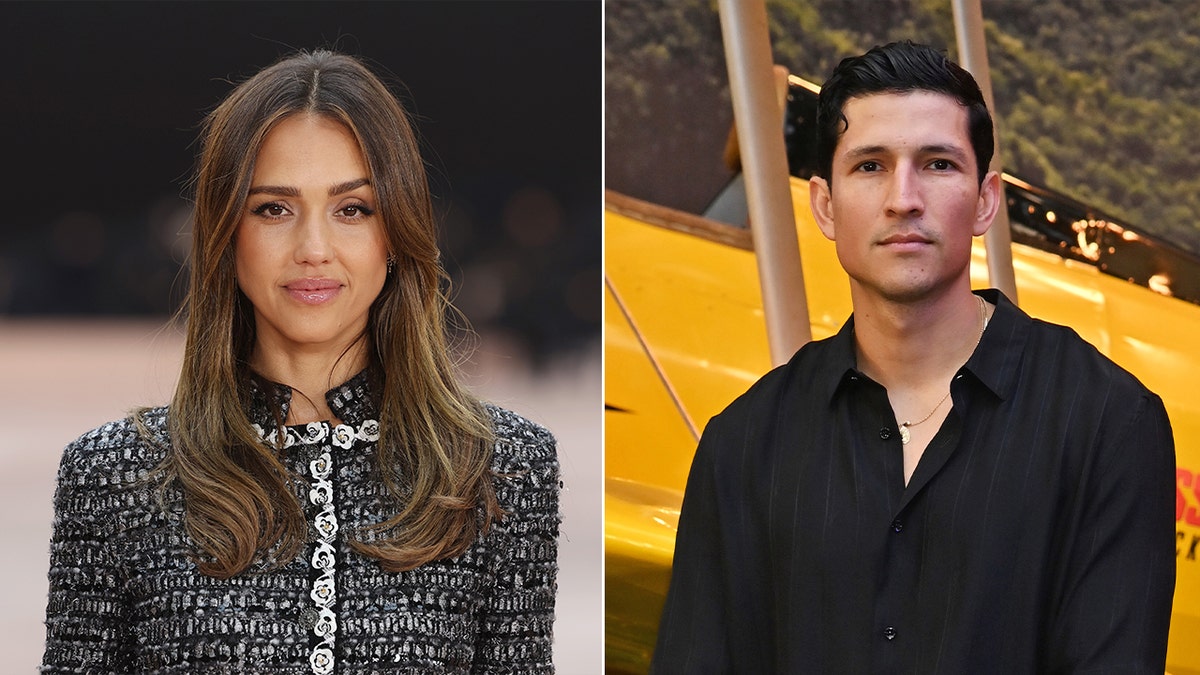 Jessica Alba attends a Chanel show during Paris Fashion Week in March 2025, and Danny Ramirez poses for photos at the 