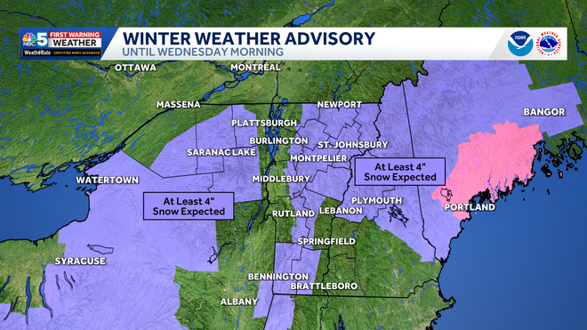 Winter Alerts (12-23-25) Winter weather advisories in effect through Wednesday at 7 AM. 