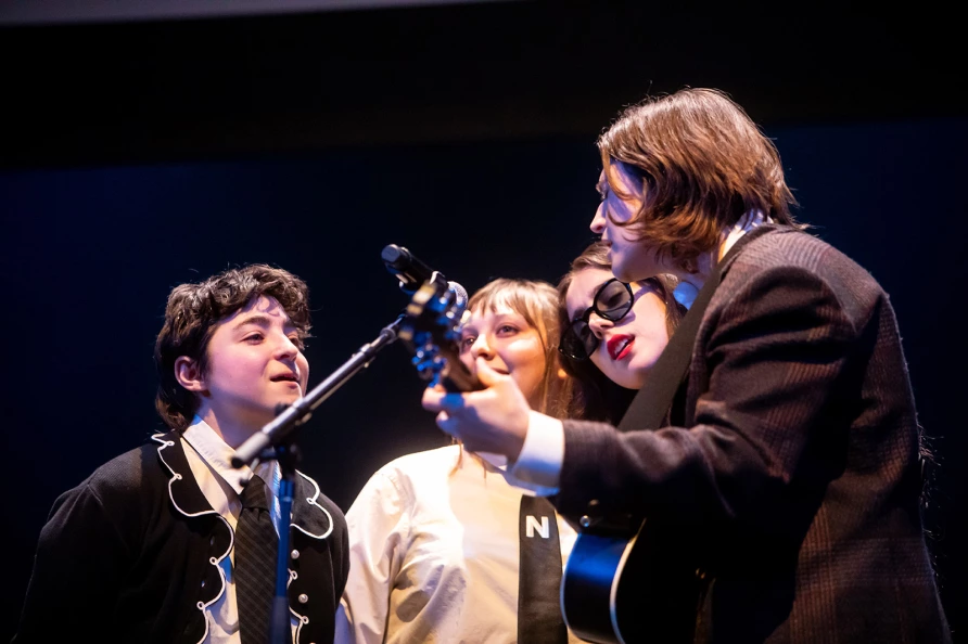 Claude, Annie DiRusso, Samia & Hank at The Ally Coalition Talent Show 2025 at Skirball Center