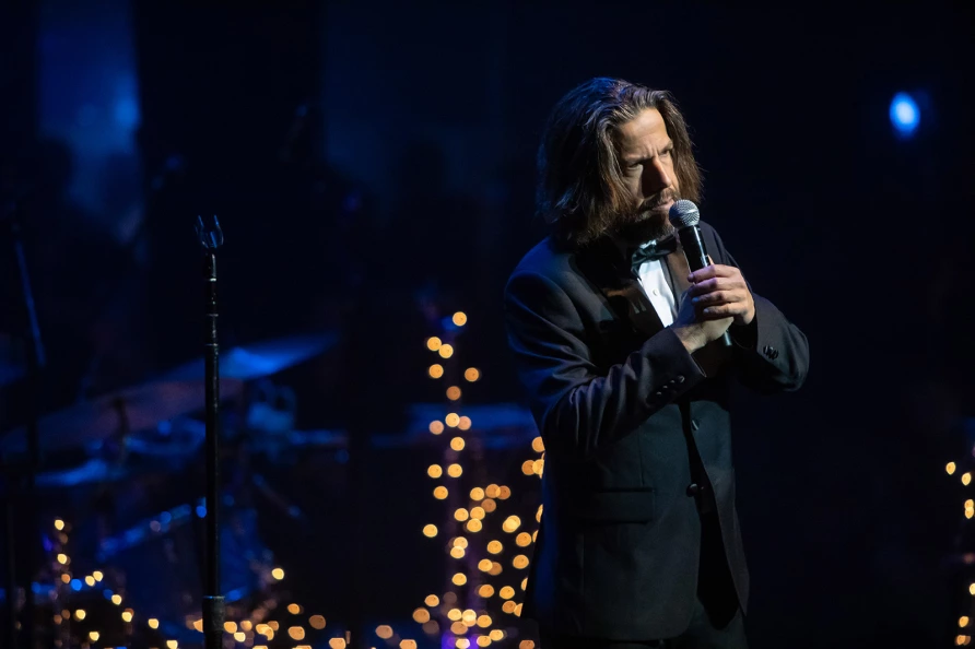 Chris Laker at The Ally Coalition Talent Show 2025 at Skirball Center