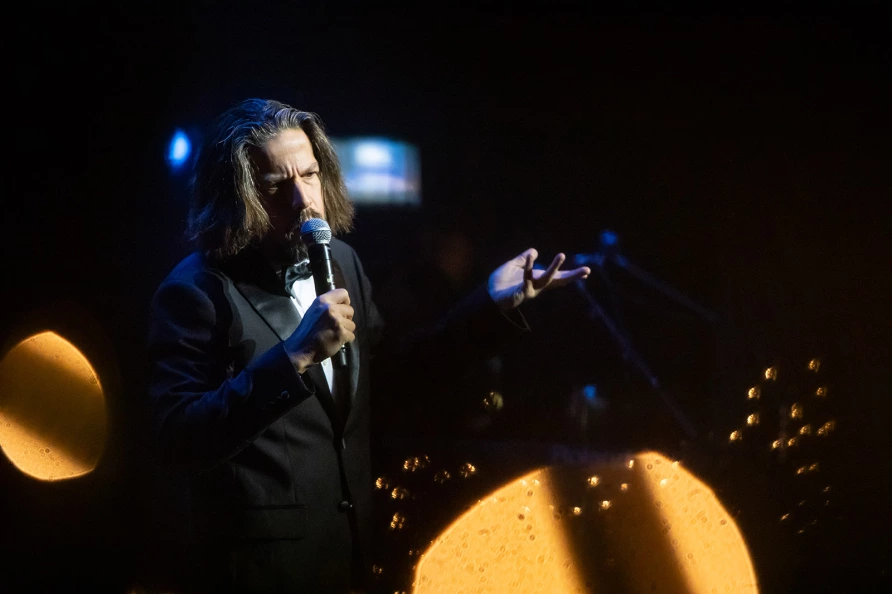 Chris Laker at The Ally Coalition Talent Show 2025 at Skirball Center