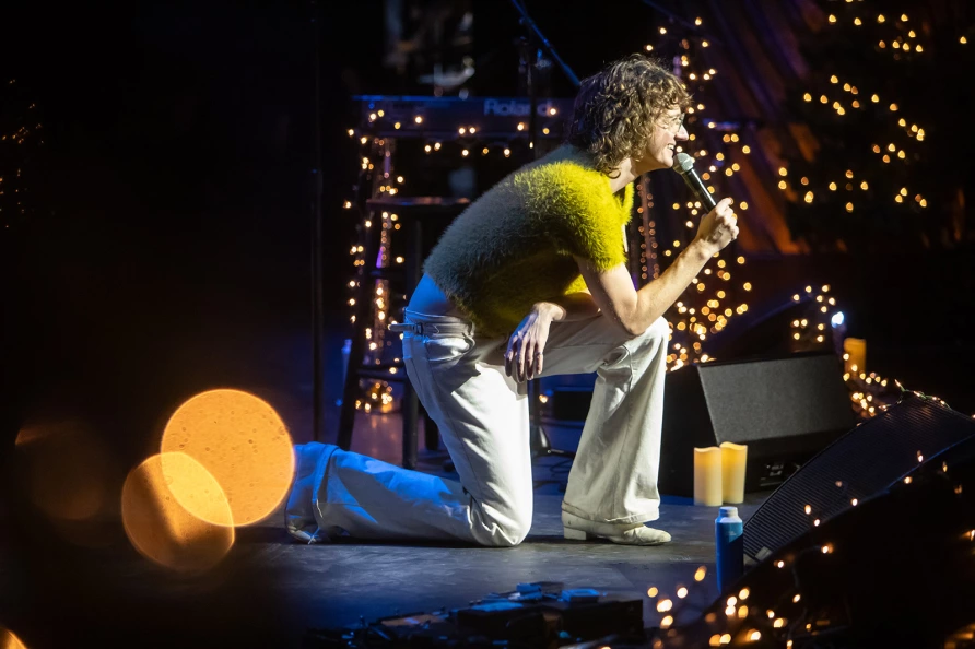 Chris Fleming at The Ally Coalition Talent Show 2025 at Skirball Center