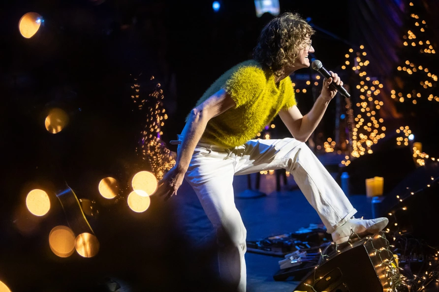 Chris Fleming at The Ally Coalition Talent Show 2025 at Skirball Center