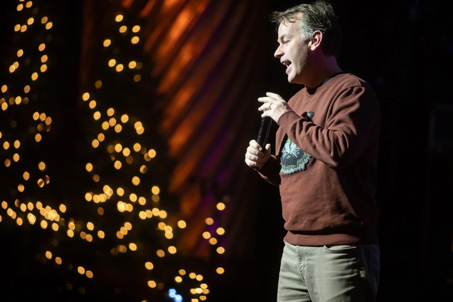 Mike Birbiglia at The Ally Coalition Talent Show 2025 at Skirball Center