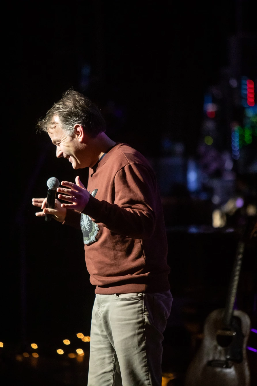 Mike Birbiglia at The Ally Coalition Talent Show 2025 at Skirball Center