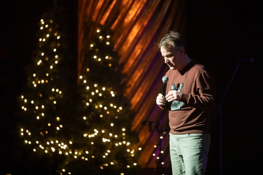 Mike Birbiglia at The Ally Coalition Talent Show 2025 at Skirball Center