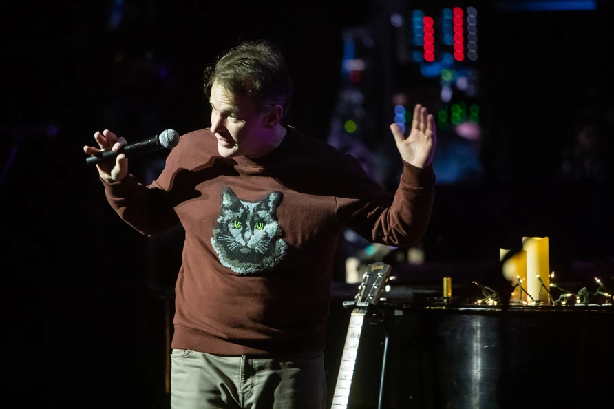 Mike Birbiglia at The Ally Coalition Talent Show 2025 at Skirball Center