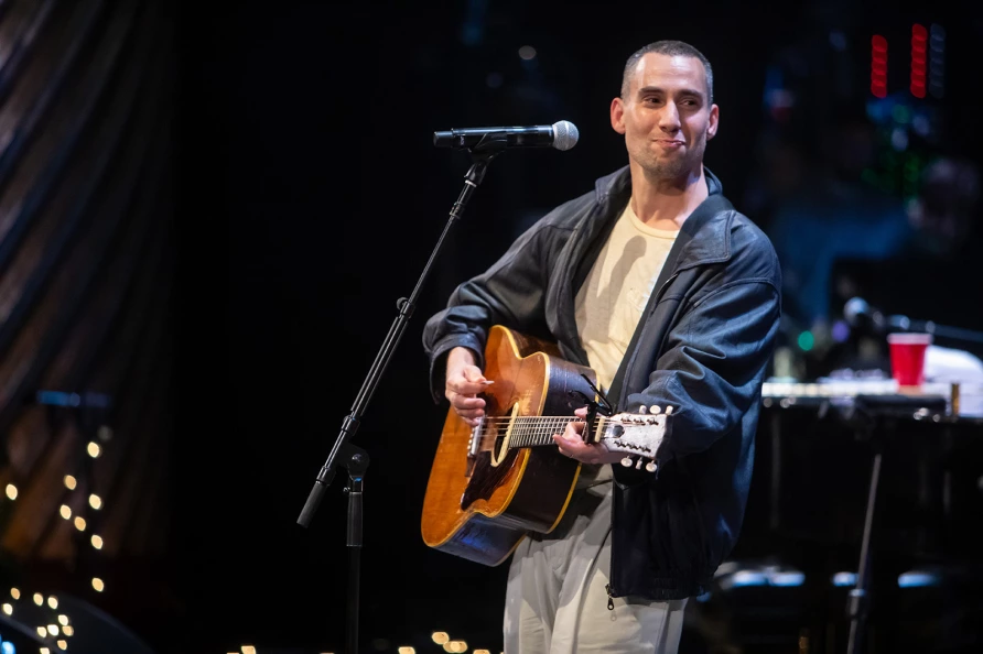 Bleachers at The Ally Coalition Talent Show 2025 at Skirball Center