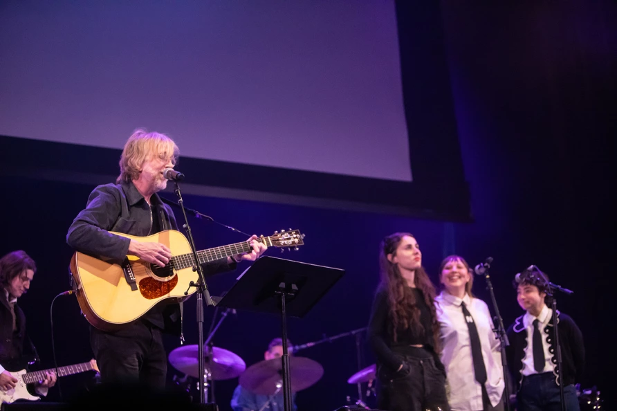 Trey Anastasio with Samia, Annie DiRusso & Claude at The Ally Coalition Talent Show 2025 at Skirball Center