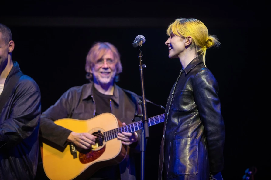 Hayley Williams with Bleachers & Trey Anastasio at The Ally Coalition Talent Show 2025 at Skirball Center