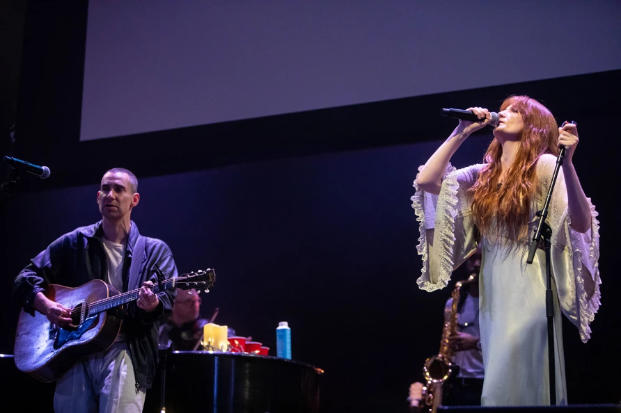 Florence Welch with Bleachers at The Ally Coalition Talent Show 2025 at Skirball Center