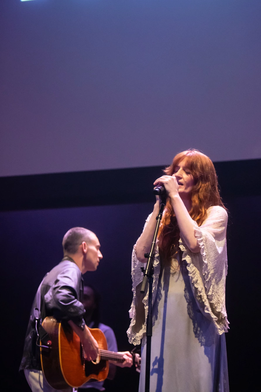 Florence Welch with Bleachers at The Ally Coalition Talent Show 2025 at Skirball Center
