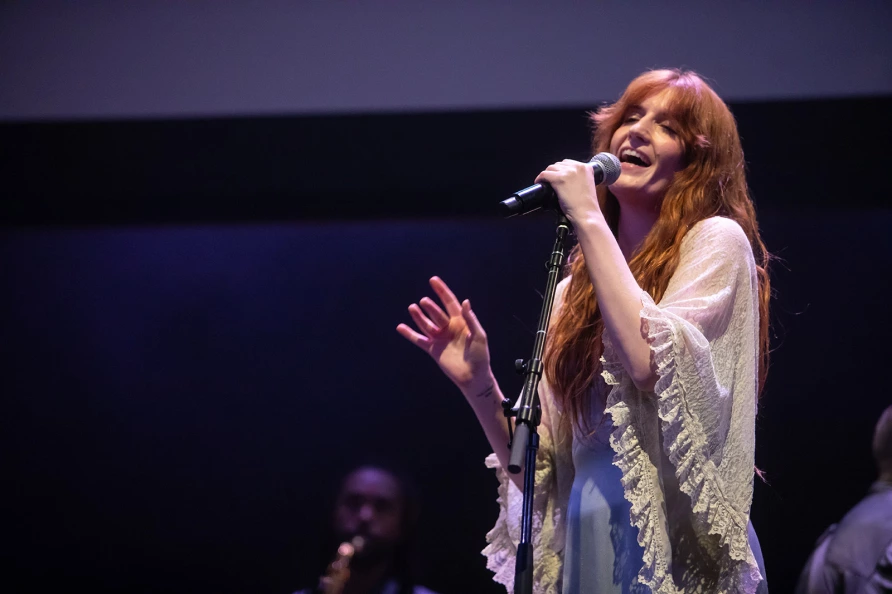 Florence Welch with Bleachers at The Ally Coalition Talent Show 2025 at Skirball Center