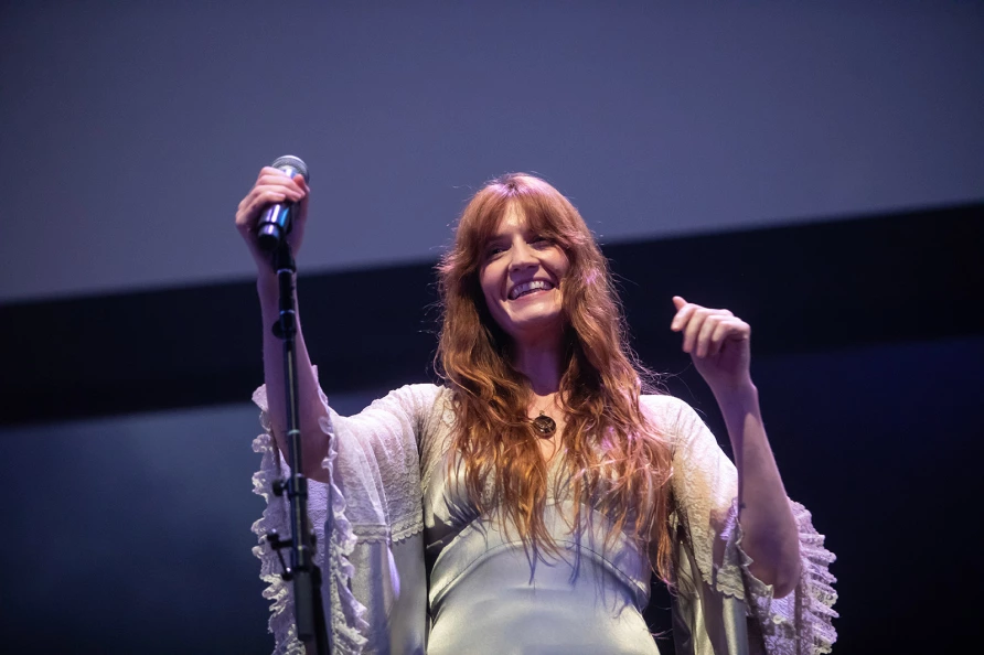 Florence Welch with Bleachers at The Ally Coalition Talent Show 2025 at Skirball Center