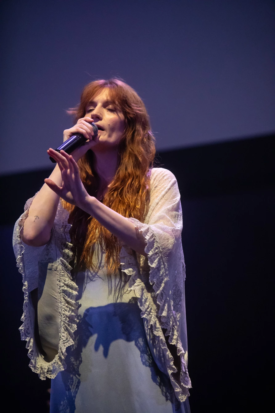 Florence Welch with Bleachers at The Ally Coalition Talent Show 2025 at Skirball Center