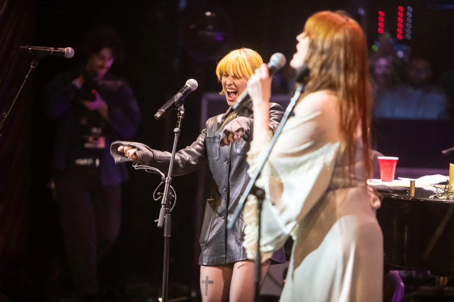 Florence Welch & Hayley Williams at The Ally Coalition Talent Show 2025 at Skirball Center