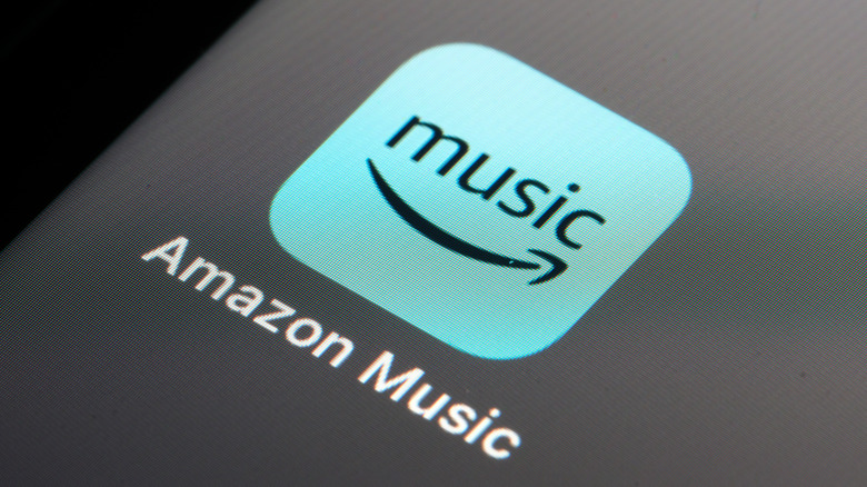 Amazon Music logo displayed on a smartphone screen
